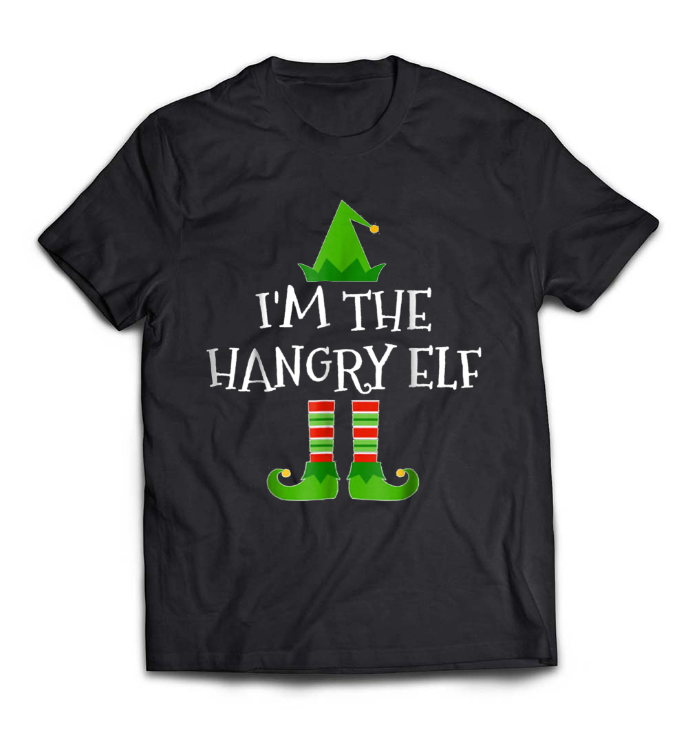 B07HLR4Y42_Black_Org_I’m The Hangry Elf Matching Family Group Christmas T Shirt_resize